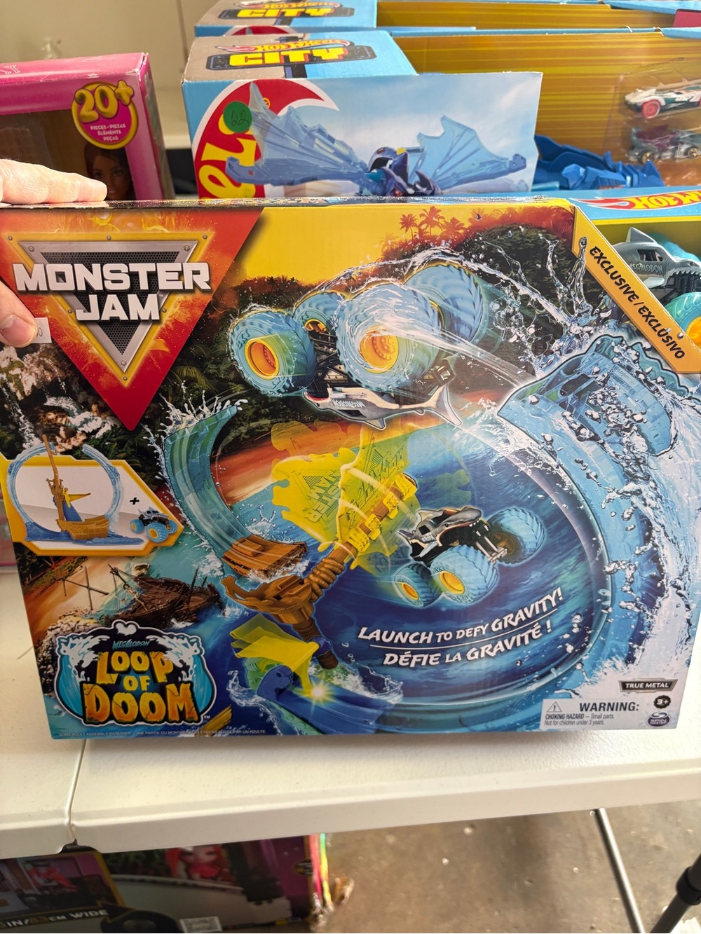 Nwt monster jam Loop of Doom Stunt Playset - Blue
